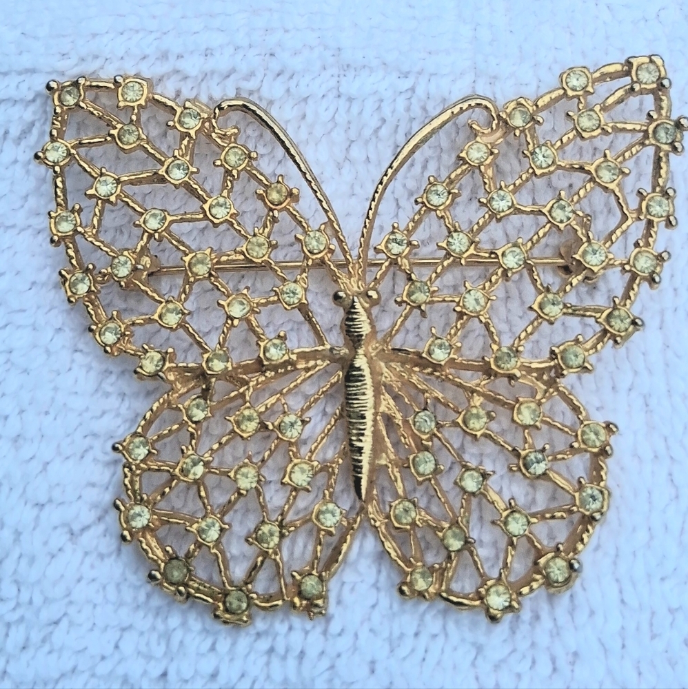 Kenneth Jay Lane Butterfly Broach